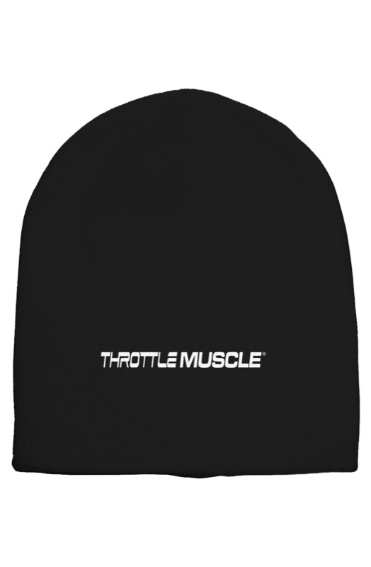 Throttle Muscle Word Logo Beanie
